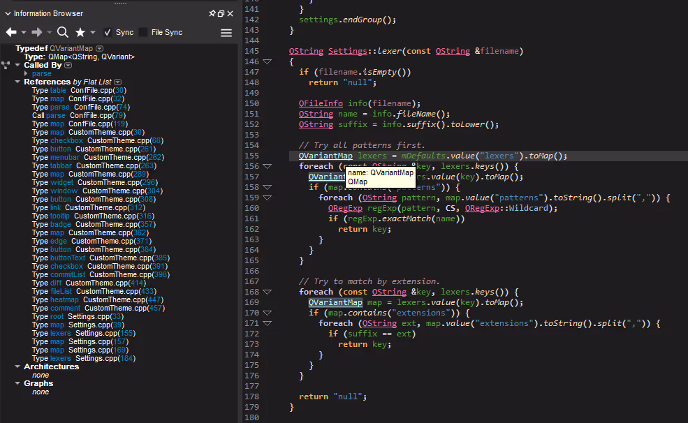 The Understand editor with a violation flagged inline next to the offending line of code.