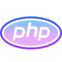 PHP logo, representing the supported web languages