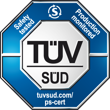 TÜV SÜD certified seal